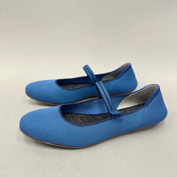Rothy's The Square Mary Jane in Cobalt Blue Ocean Women's Size 10 Slip On Knit - Picture 1 of 12